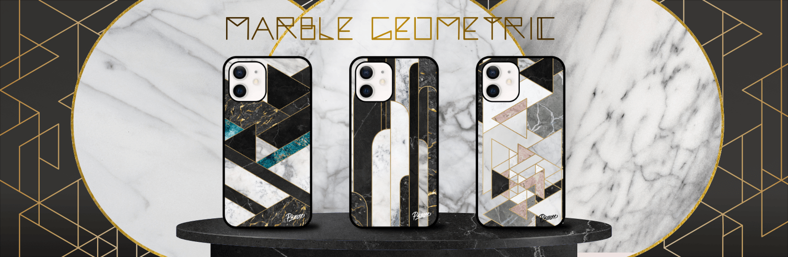 Maskice i futrole iz kolekcije Marble Geometric