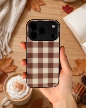 Picasee ULTIMATE CASE MagSafe za Apple iPhone 16 - Brown grid