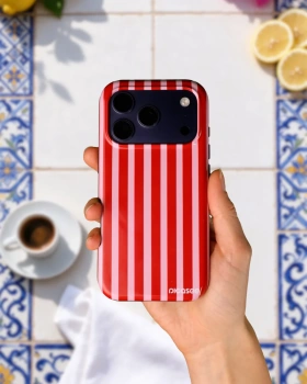 Picasee Fashion Case za Apple iPhone SE 2022 - Lines red