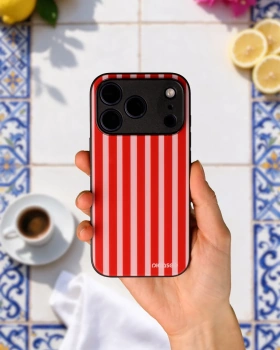 Picasee ULTIMATE CASE MagSafe za Apple iPhone 15 Plus - Lines red
