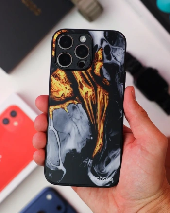 Picasee ULTIMATE CASE MagSafe za Apple iPhone 12 Pro Max - Black Gold 2