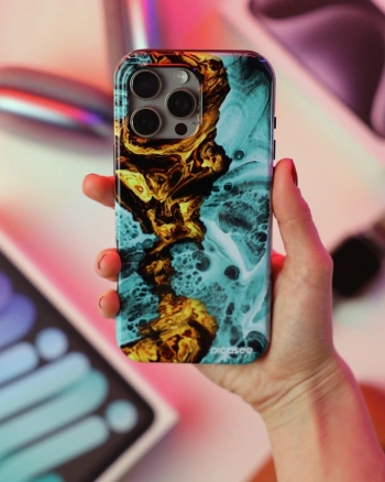 Picasee Fashion Case MagSafe za Apple iPhone 12 - Goldsky