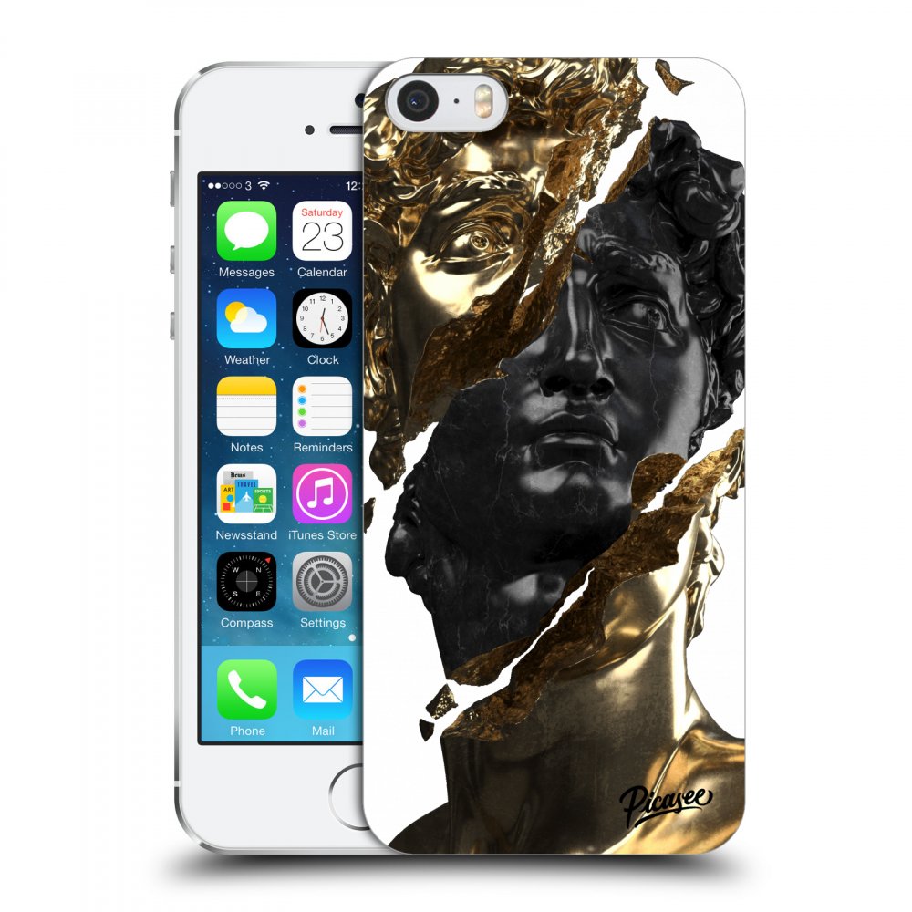 Picasee ULTIMATE CASE za Apple iPhone 5/5S/SE - Gold - Black