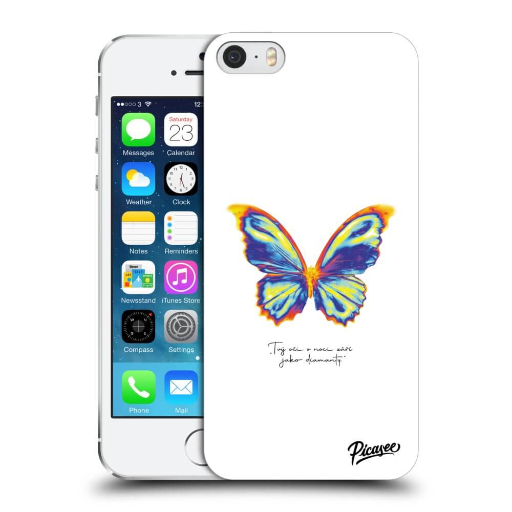Picasee ULTIMATE CASE za Apple iPhone 5/5S/SE - Diamanty White