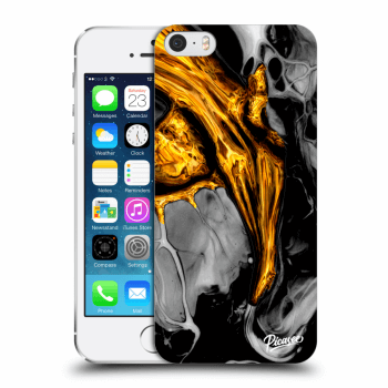 Maskica za Apple iPhone 5/5S/SE - Black Gold