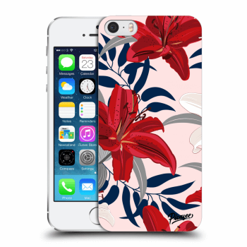 Picasee ULTIMATE CASE za Apple iPhone 5/5S/SE - Red Lily