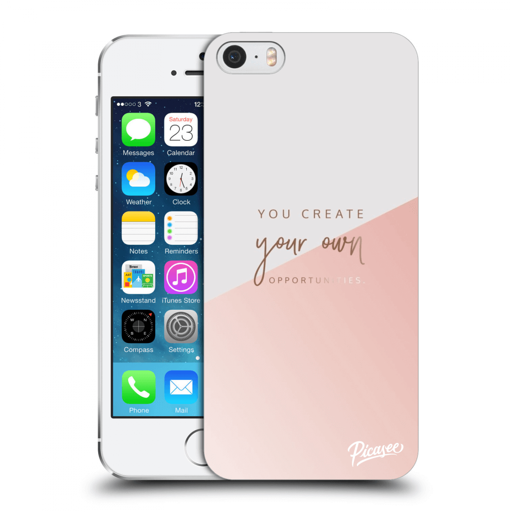 Picasee silikonska prozirna maskica za Apple iPhone 5/5S/SE - You create your own opportunities