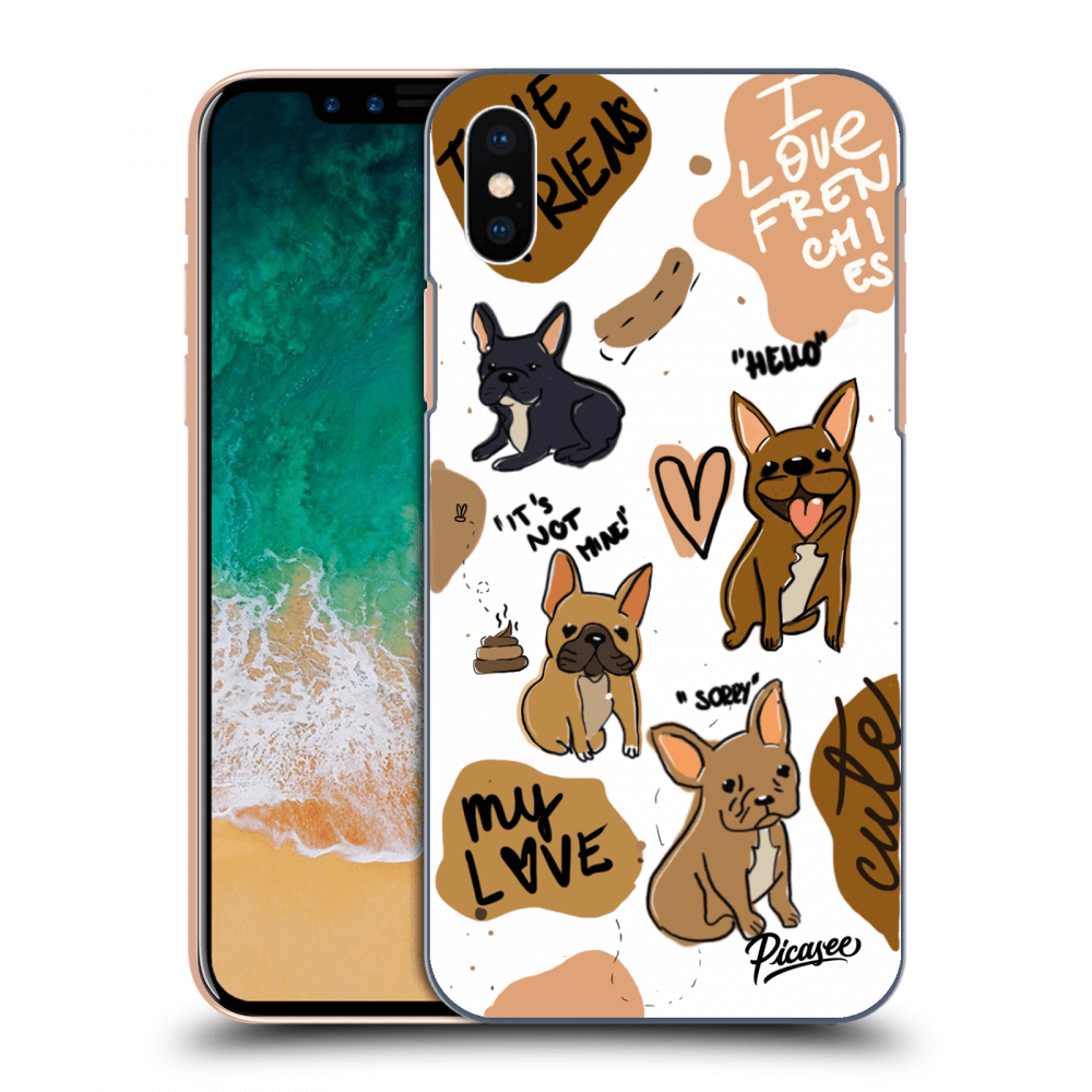 Picasee ULTIMATE CASE za Apple iPhone X/XS - Frenchies