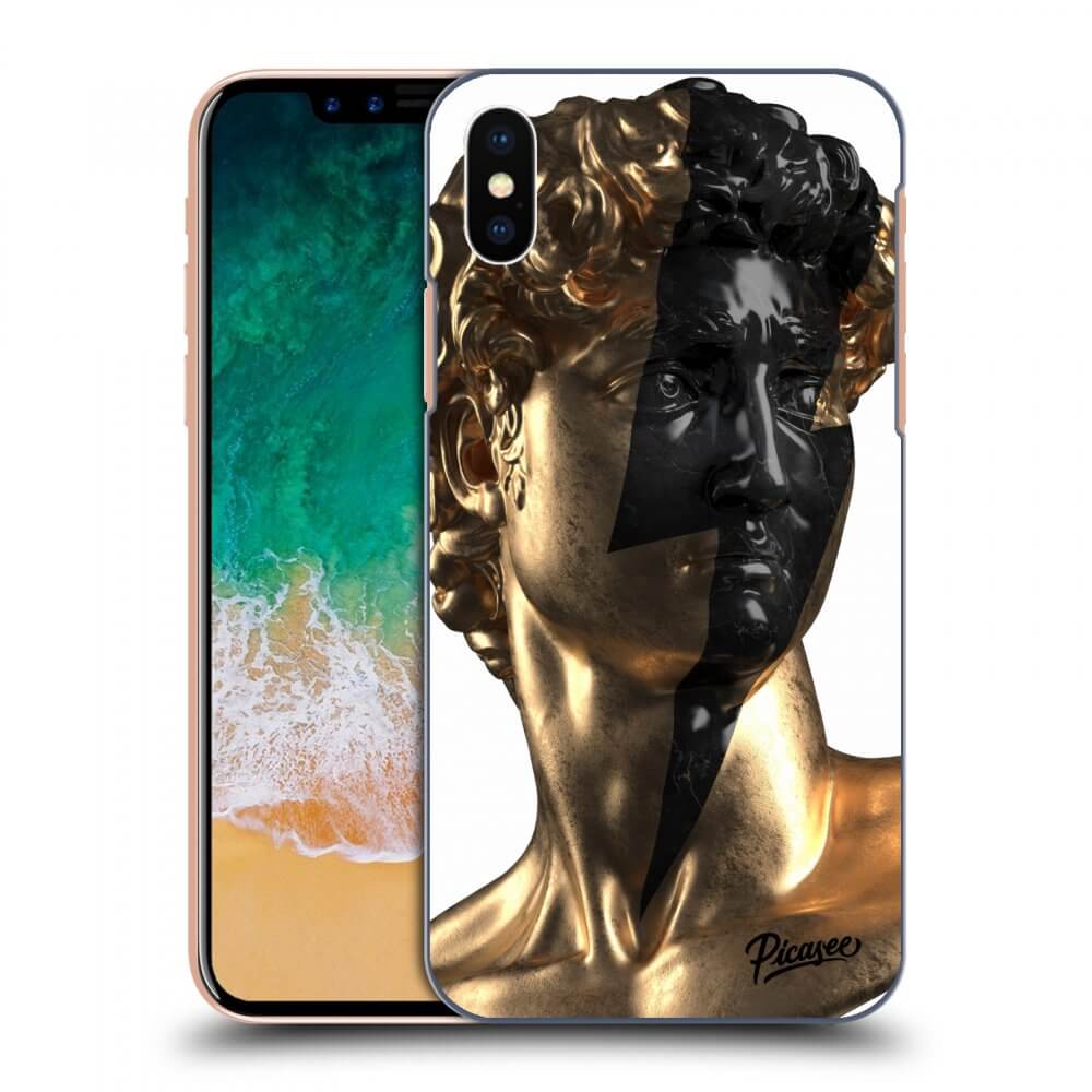Picasee ULTIMATE CASE za Apple iPhone X/XS - Wildfire - Gold