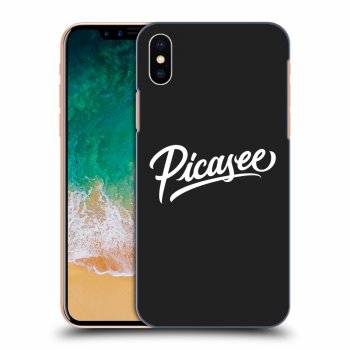 Picasee crna silikonska maskica za Apple iPhone X/XS - Picasee - White