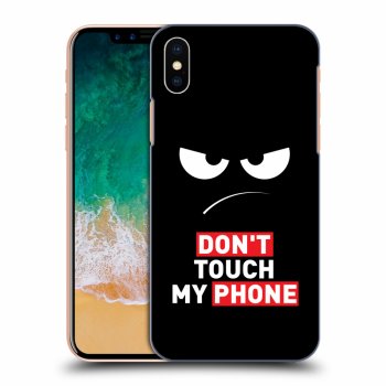 Maskica za Apple iPhone X/XS - Angry Eyes - Transparent