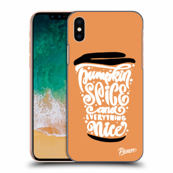 Maskica za Apple iPhone X/XS - Pumpkin coffee