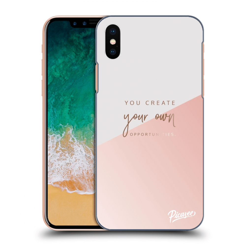 Picasee silikonska prozirna maskica za Apple iPhone X/XS - You create your own opportunities