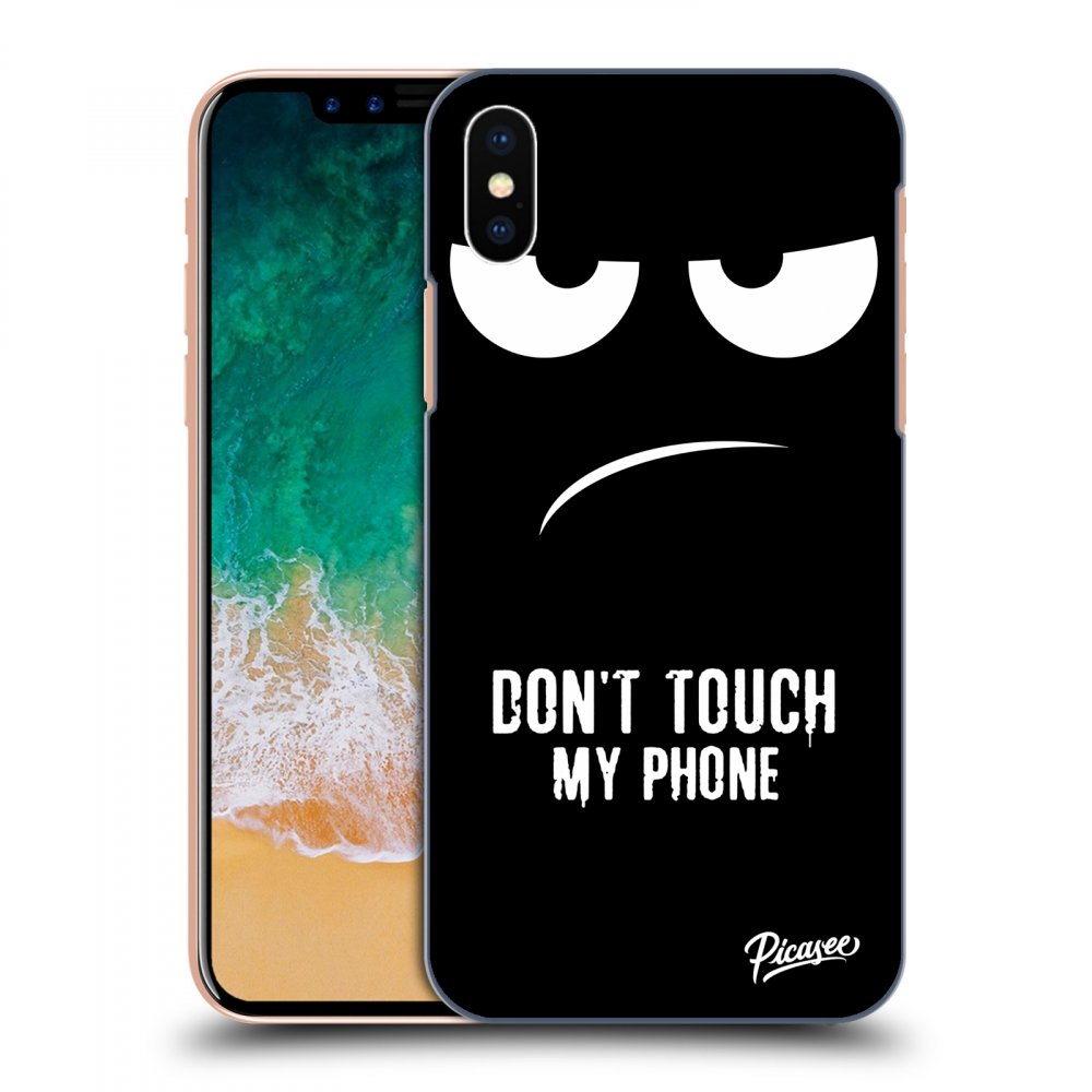 Picasee ULTIMATE CASE za Apple iPhone X/XS - Don't Touch My Phone