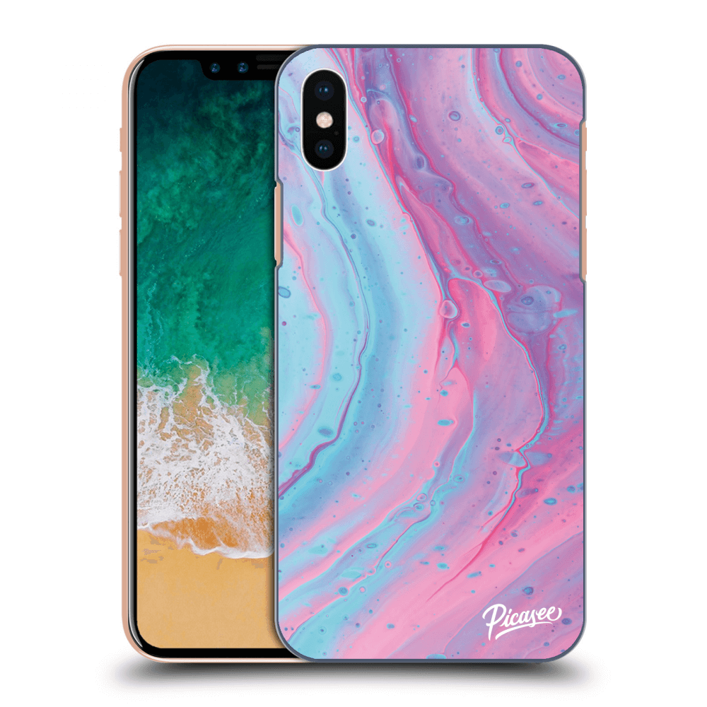Picasee ULTIMATE CASE za Apple iPhone X/XS - Pink liquid