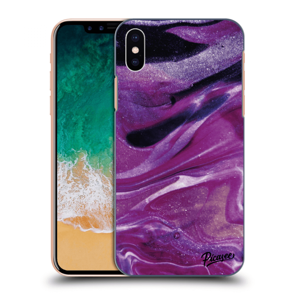 Picasee ULTIMATE CASE za Apple iPhone X/XS - Purple glitter
