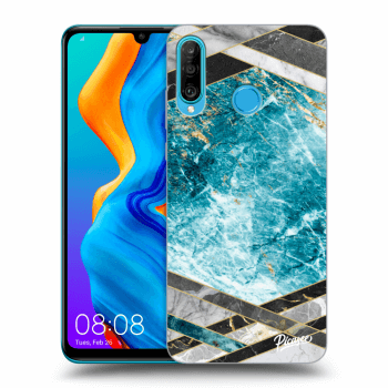 Maskica za Huawei P30 Lite - Blue geometry