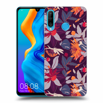 Maskica za Huawei P30 Lite - Purple Leaf