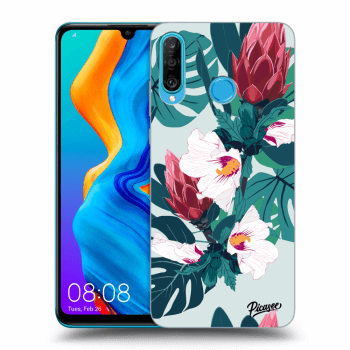 Picasee silikonska prozirna maskica za Huawei P30 Lite - Rhododendron