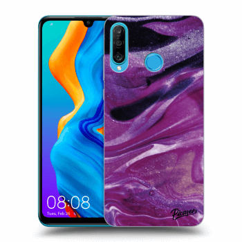 Maskica za Huawei P30 Lite - Purple glitter