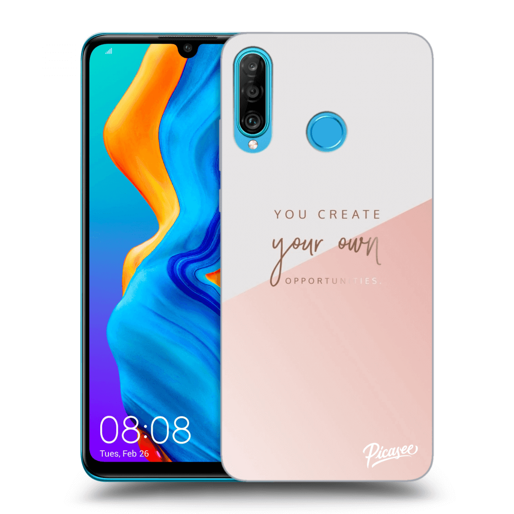 Picasee silikonska prozirna maskica za Huawei P30 Lite - You create your own opportunities