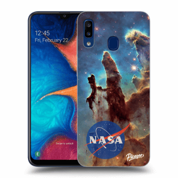 Picasee crna silikonska maskica za Samsung Galaxy A20e A202F - Eagle Nebula