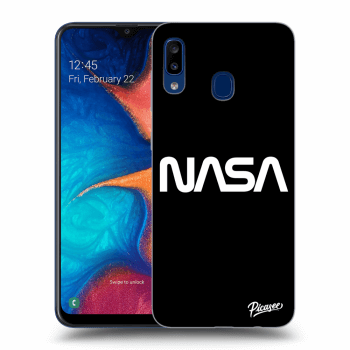 Picasee crna silikonska maskica za Samsung Galaxy A20e A202F - NASA Basic