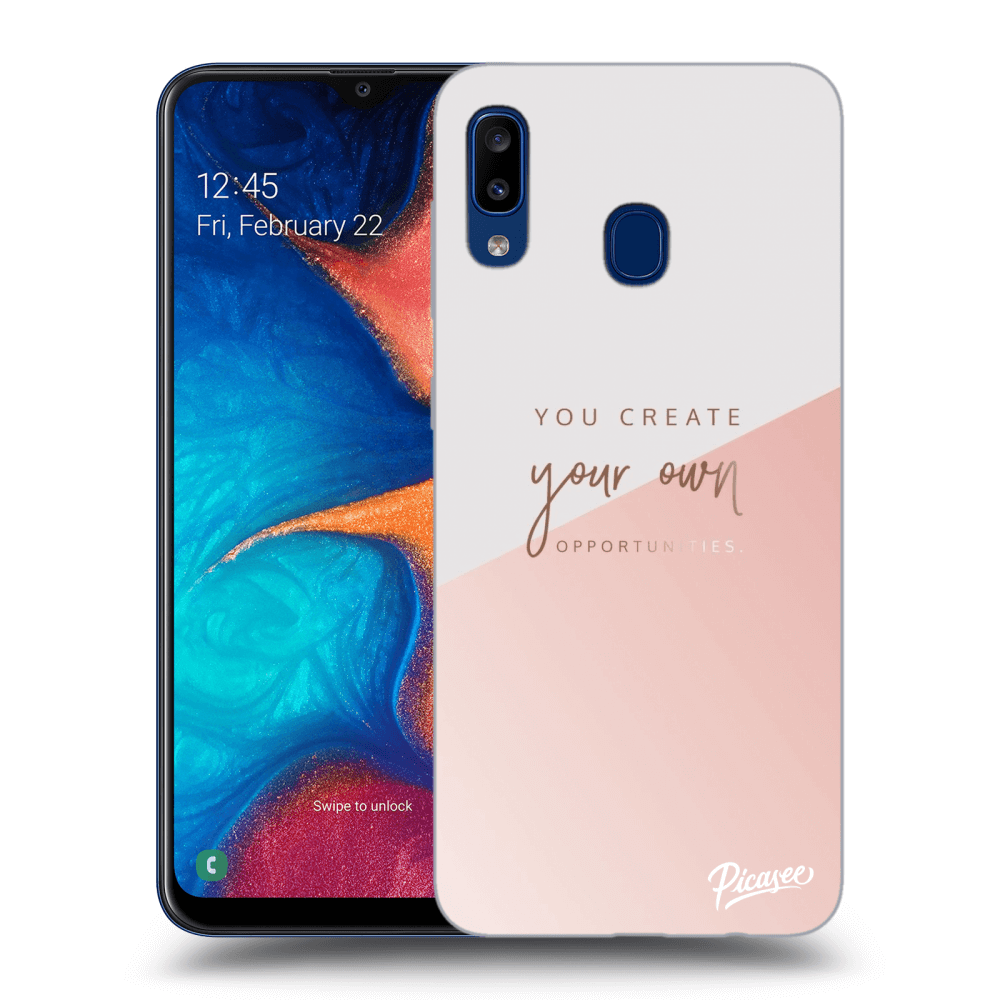 Picasee silikonska prozirna maskica za Samsung Galaxy A20e A202F - You create your own opportunities