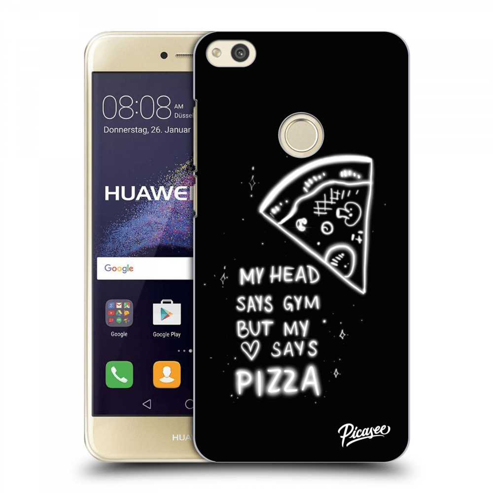 Picasee silikonska prozirna maskica za Huawei P9 Lite 2017 - Pizza