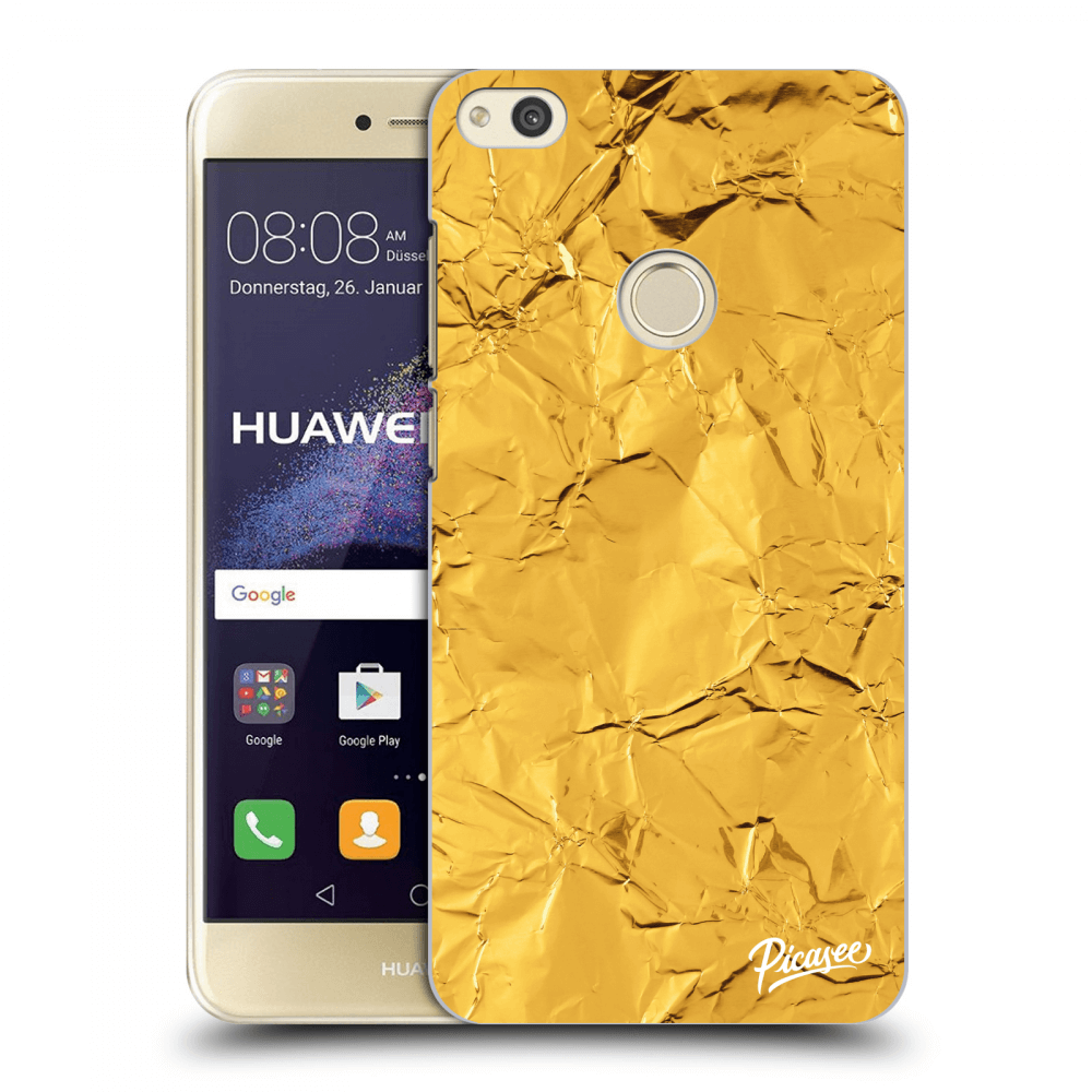 Picasee silikonska prozirna maskica za Huawei P9 Lite 2017 - Gold
