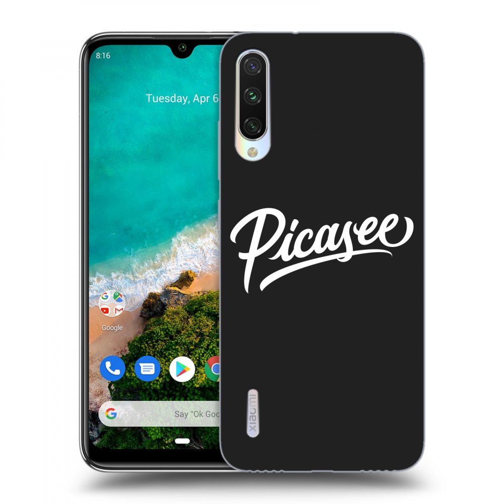 Picasee crna silikonska maskica za Xiaomi Mi A3 - Picasee - White