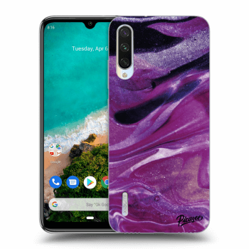 Maskica za Xiaomi Mi A3 - Purple glitter