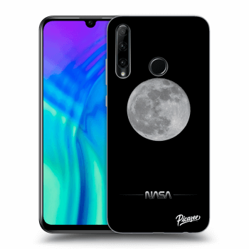 Picasee crna silikonska maskica za Honor 20 Lite - Moon Minimal