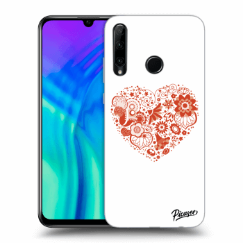 Picasee silikonska prozirna maskica za Honor 20 Lite - Big heart