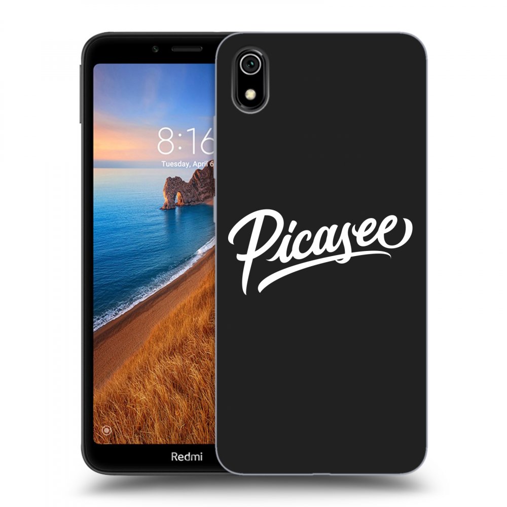 Picasee crna silikonska maskica za Xiaomi Redmi 7A - Picasee - White