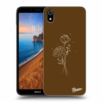 Picasee ULTIMATE CASE za Xiaomi Redmi 7A - Brown flowers
