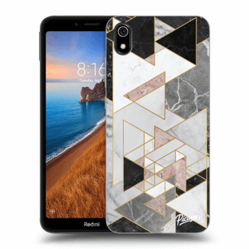 Picasee crna silikonska maskica za Xiaomi Redmi 7A - Light geometry