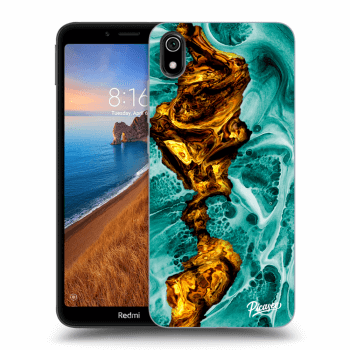 Picasee crna silikonska maskica za Xiaomi Redmi 7A - Goldsky