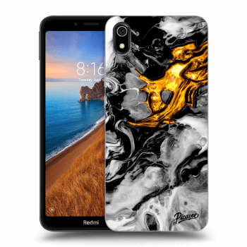 Maskica za Xiaomi Redmi 7A - Black Gold 2