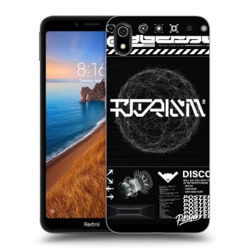 Picasee silikonska prozirna maskica za Xiaomi Redmi 7A - BLACK DISCO