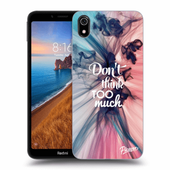 Picasee crna silikonska maskica za Xiaomi Redmi 7A - Don't think TOO much