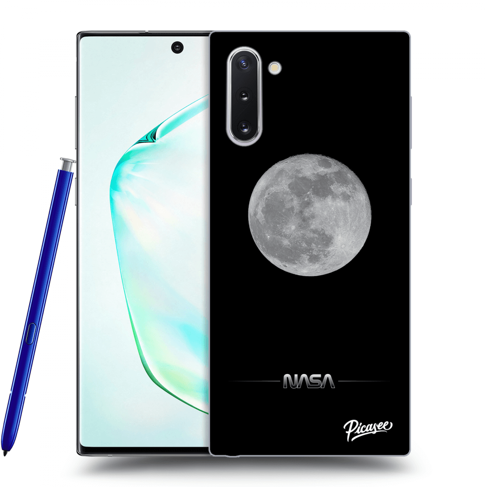 Picasee crna silikonska maskica za Samsung Galaxy Note 10 N970F - Moon Minimal