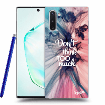 Picasee silikonska prozirna maskica za Samsung Galaxy Note 10 N970F - Don't think TOO much