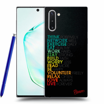 Picasee silikonska prozirna maskica za Samsung Galaxy Note 10 N970F - Motto life