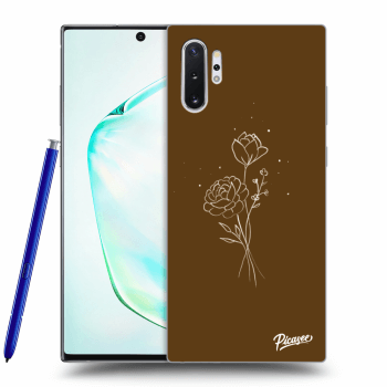 Picasee ULTIMATE CASE za Samsung Galaxy Note 10+ N975F - Brown flowers