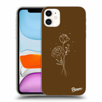 Picasee ULTIMATE CASE MagSafe za Apple iPhone 11 - Brown flowers
