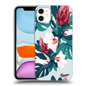 Picasee crna silikonska maskica za Apple iPhone 11 - Rhododendron