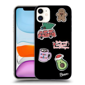 Maskica za Apple iPhone 11 - Christmas Stickers