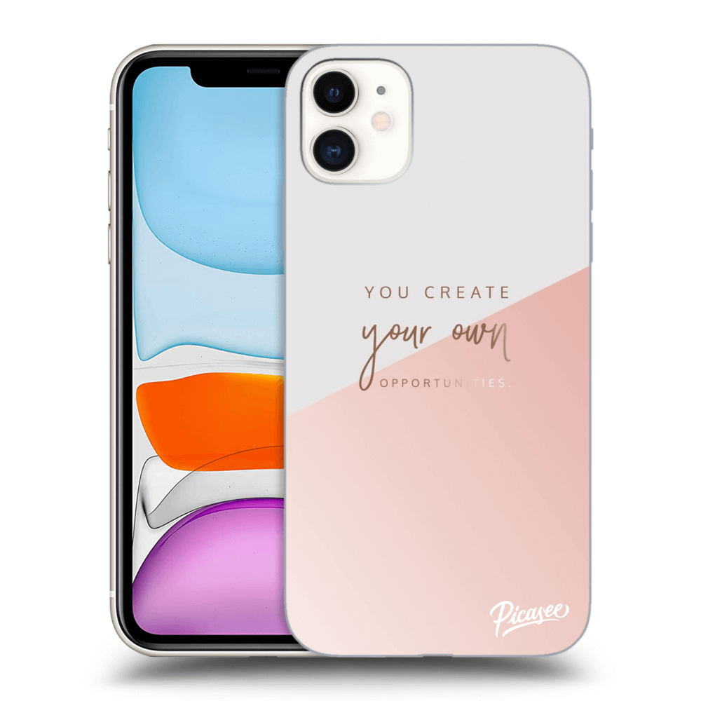 Picasee crna silikonska maskica za Apple iPhone 11 - You create your own opportunities