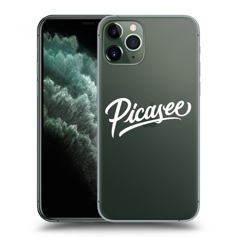 Picasee silikonska prozirna maskica za Apple iPhone 11 Pro - Picasee - White